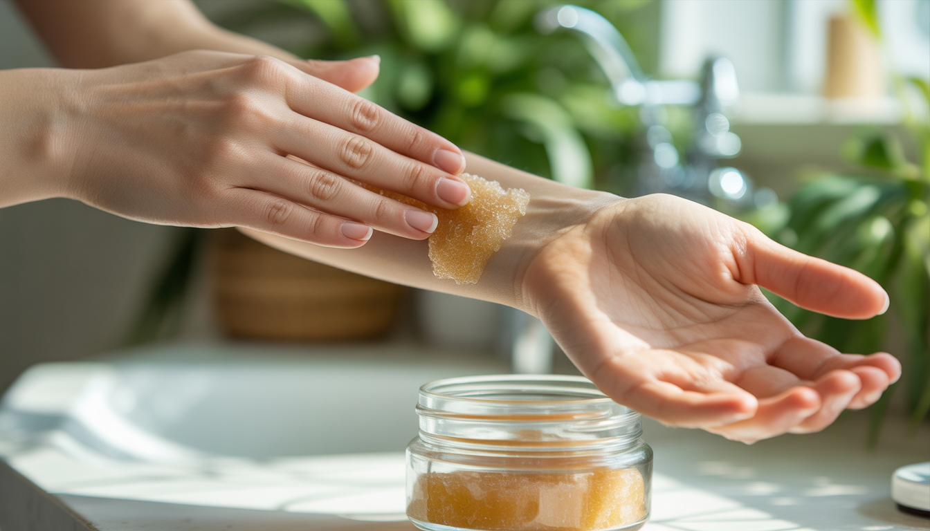 6. Faites un gommage corporel maison