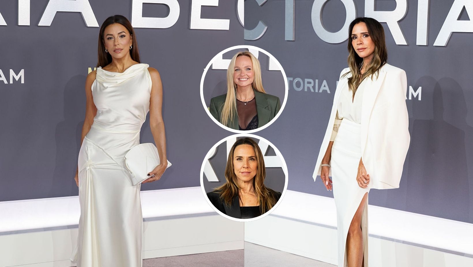 Les Spice Girls et Eva Longoria à la première de Victoria Beckham