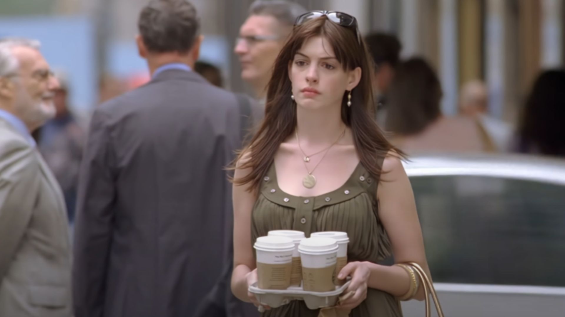 12. Green Calvin Klein Belted Jersey Dress