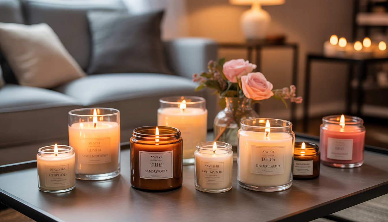 4. Bougies parfumées pour l’ambiance