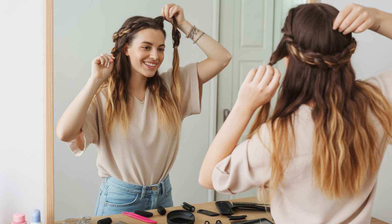 9. Tester une nouvelle coiffure chaque semaine