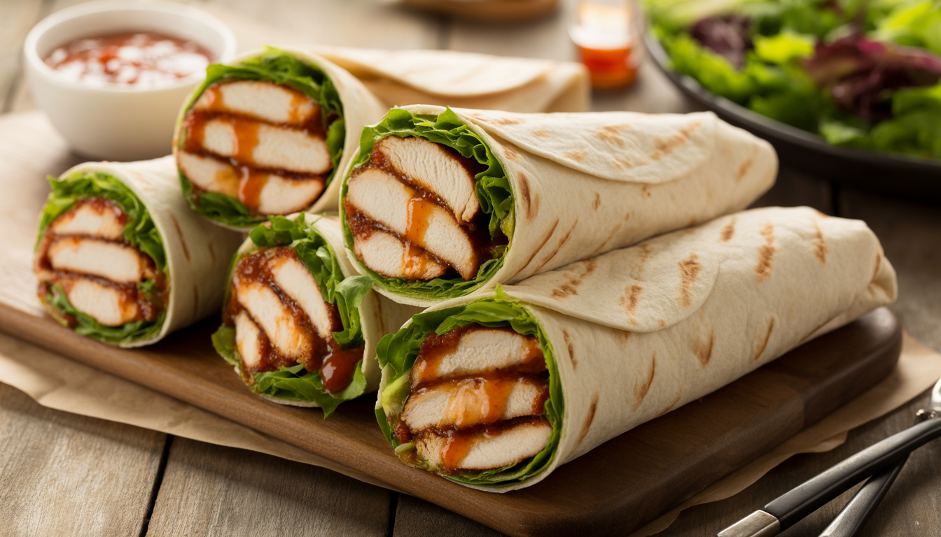 1. Wraps au poulet grillé express