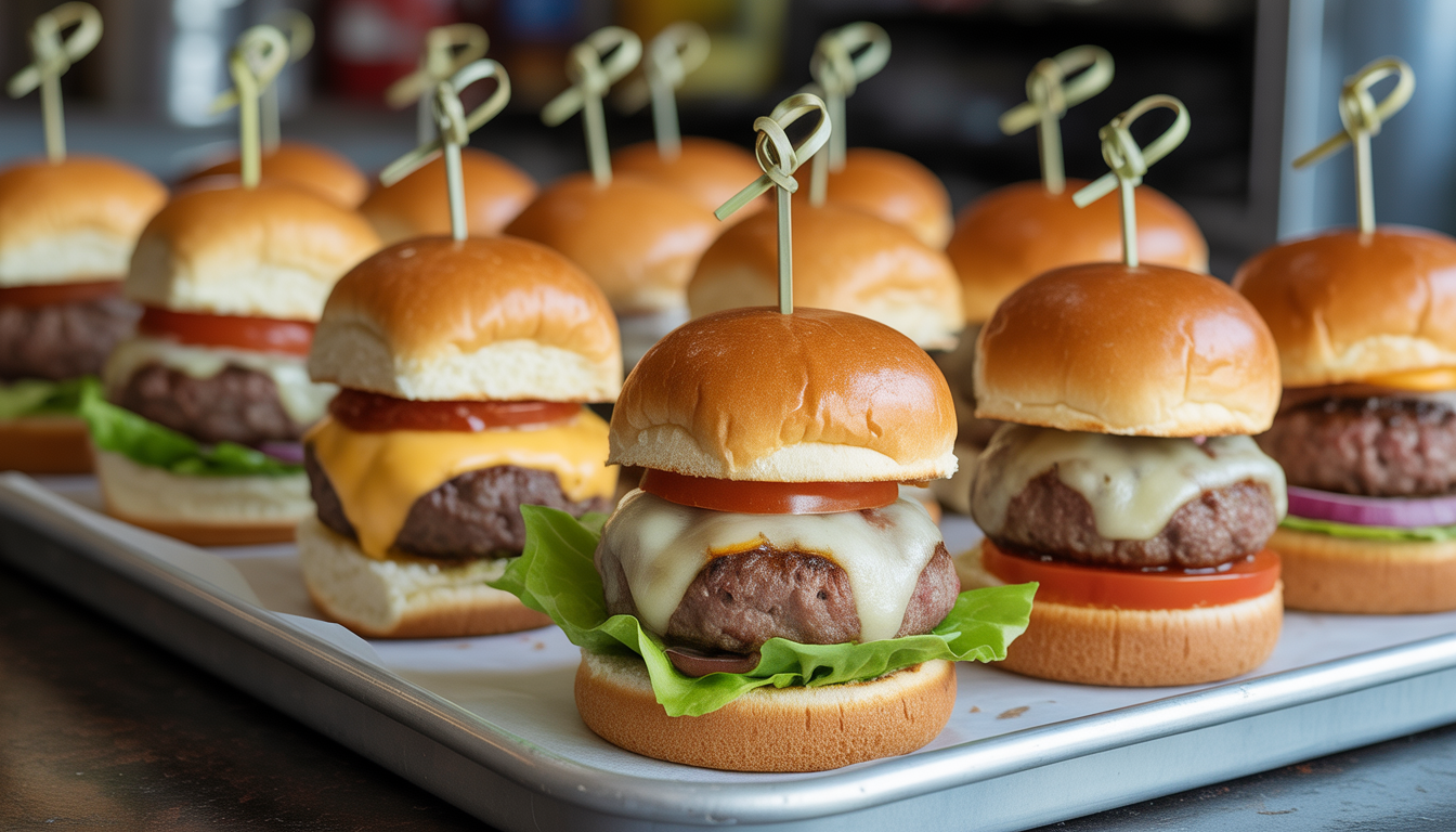 7. Mini-burgers sliders