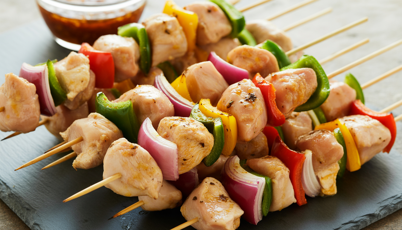 11. Brochettes de poulet minute