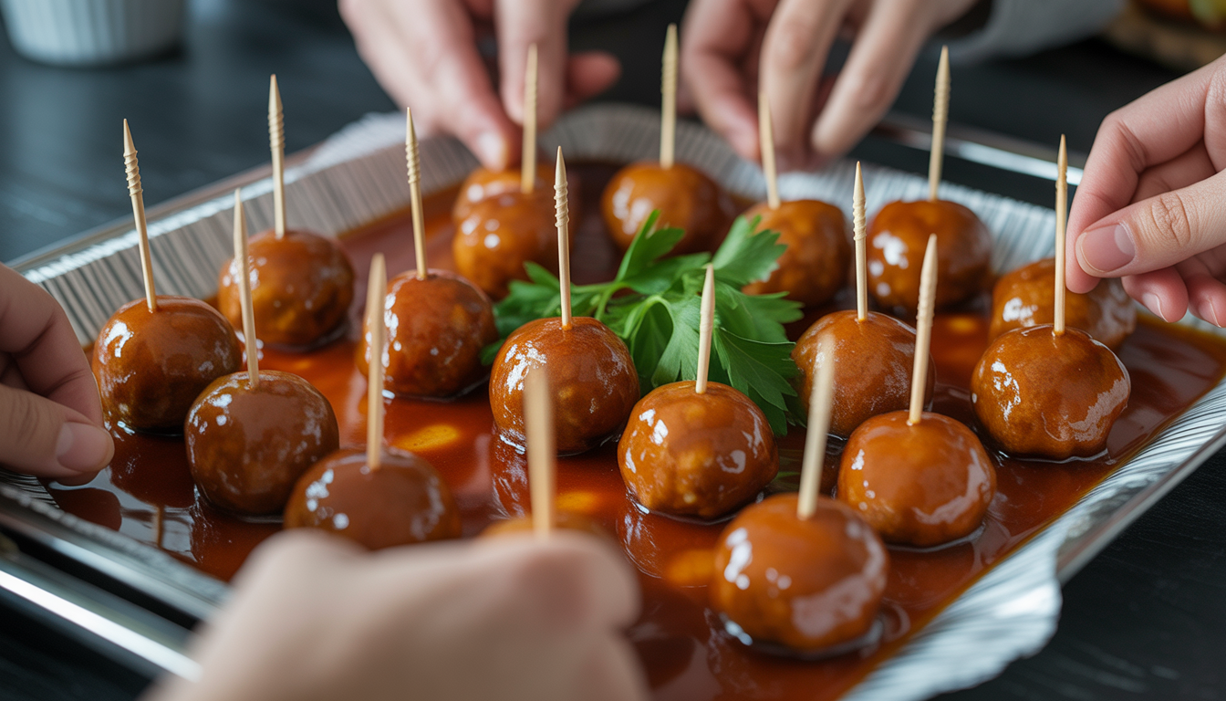 12. Boulettes de viande à la sauce aigre-douce