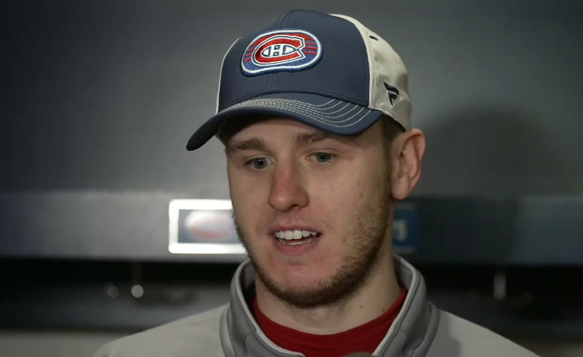 Jakub Dobes in net tonight | Arber Xhekaj in the stands