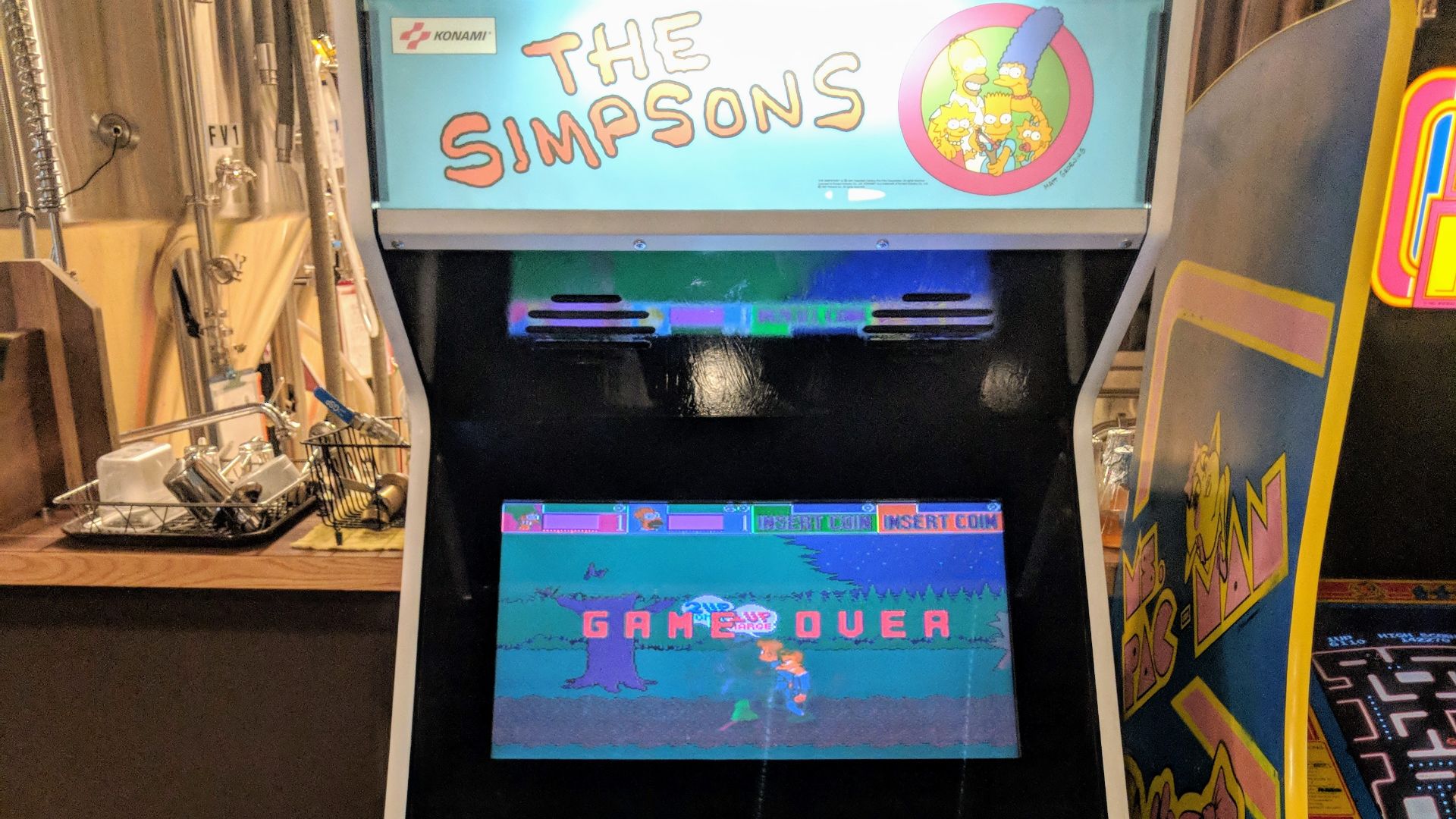 16. Le jeu d'arcade des Simpson