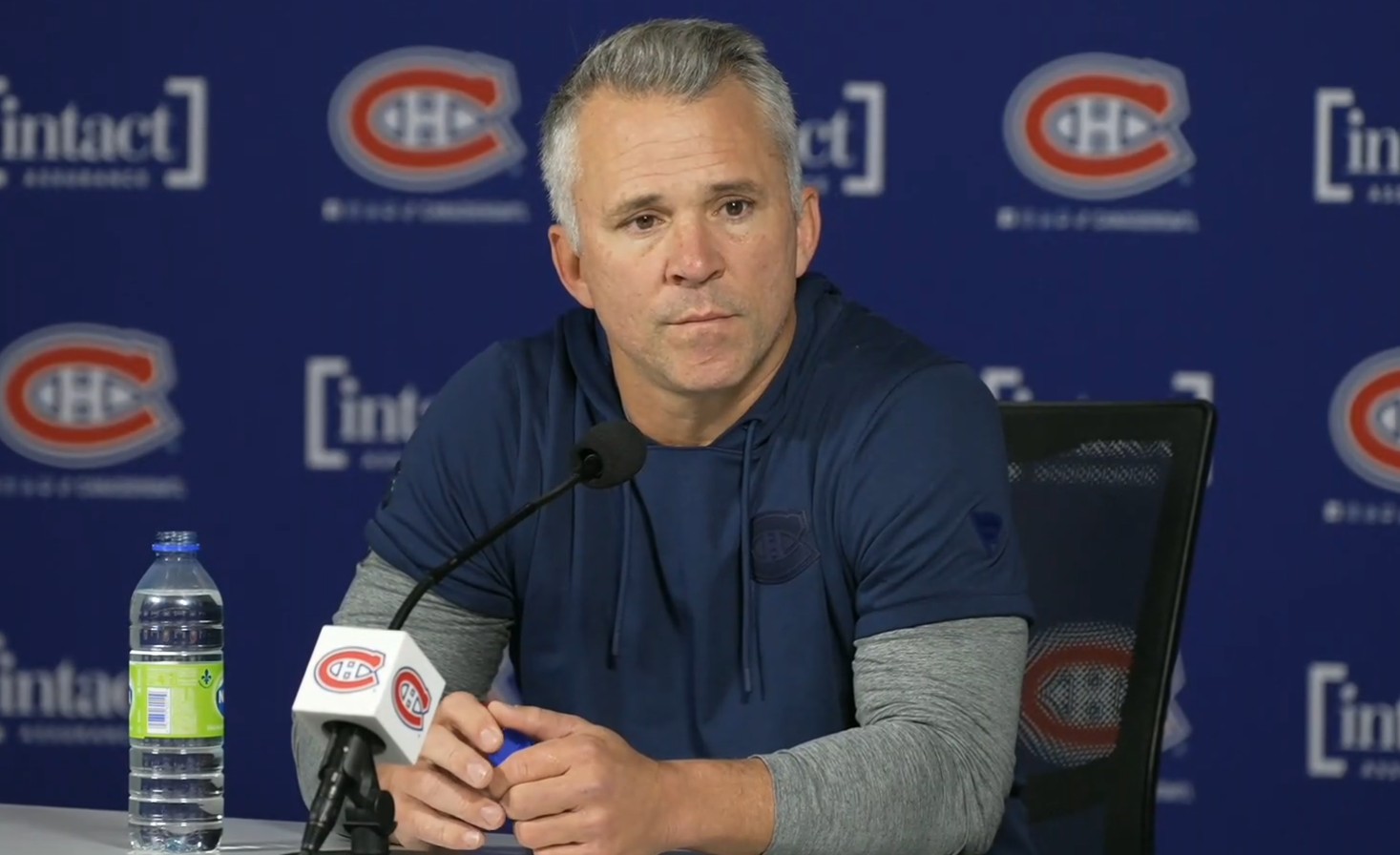 Press briefing: Martin St-Louis (really) didn’t look happy this morning