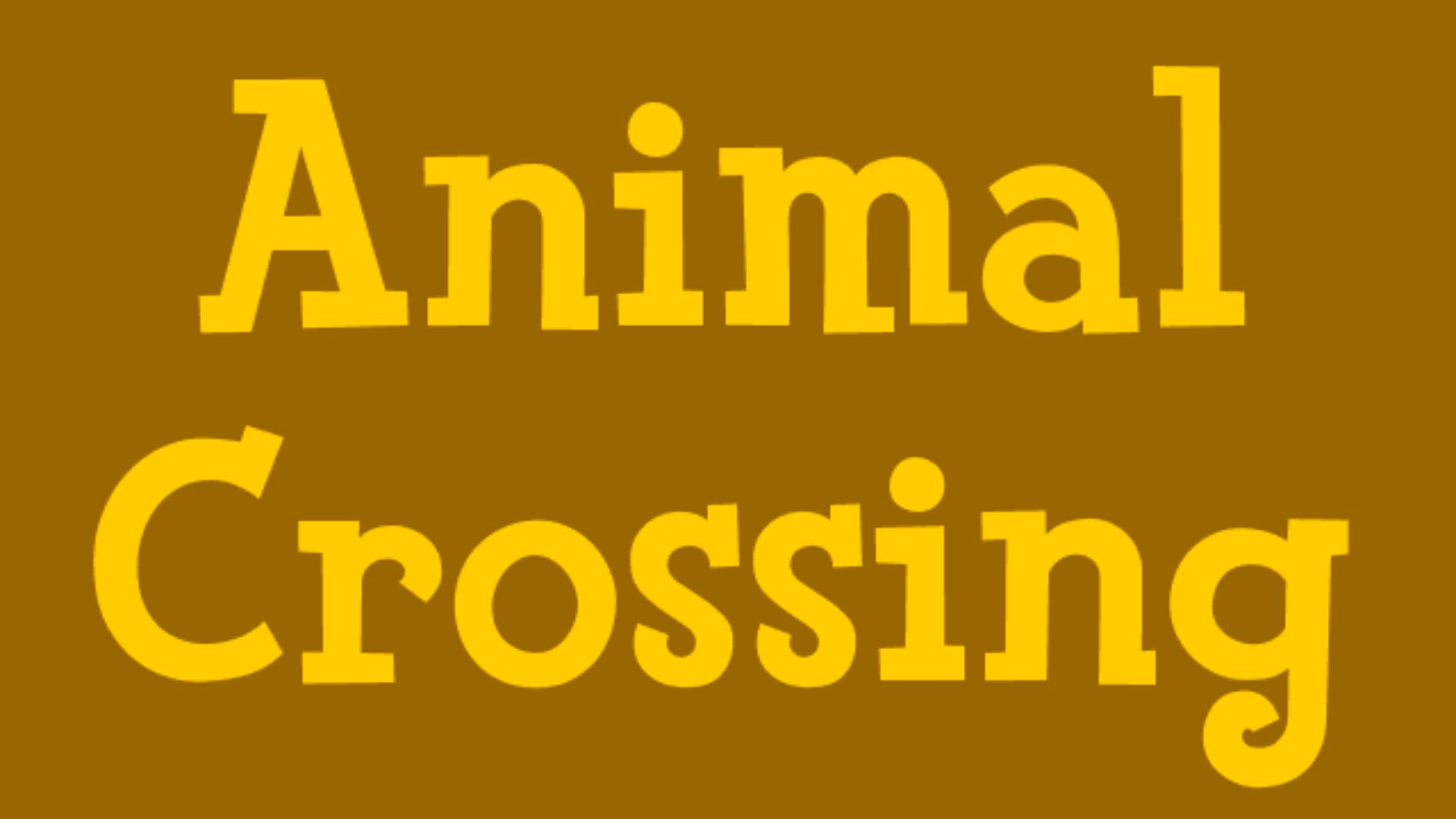 3. Animal Crossing