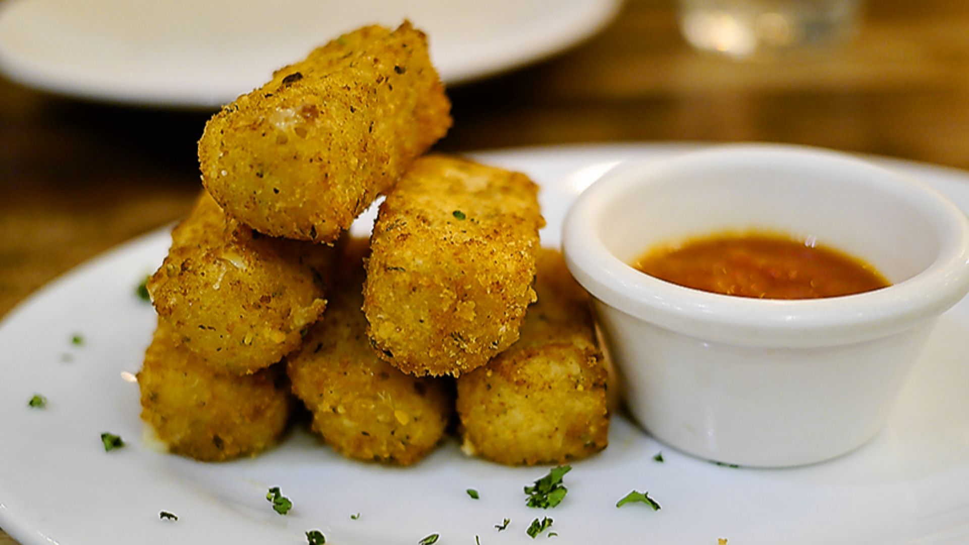 8. Bâtonnets de mozzarella frits