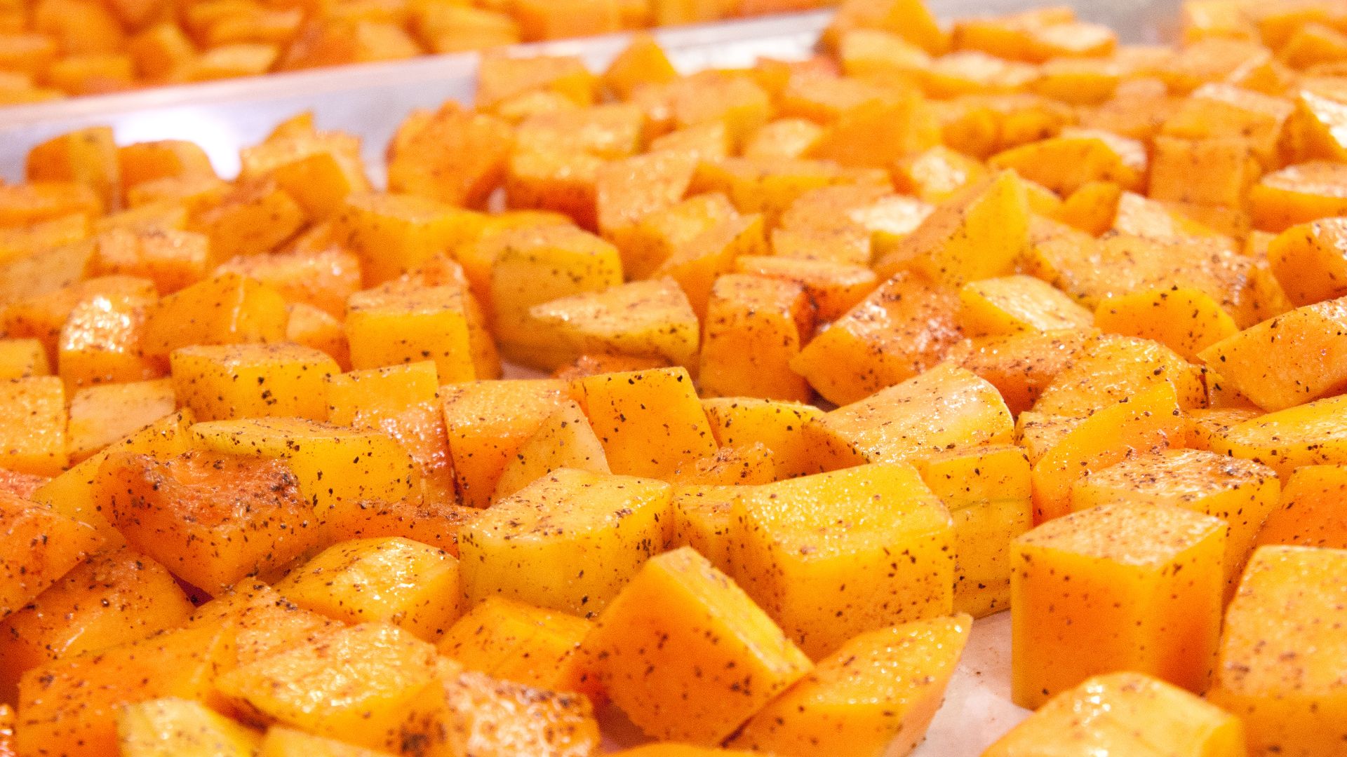 5. Cubes de courge musquée au four