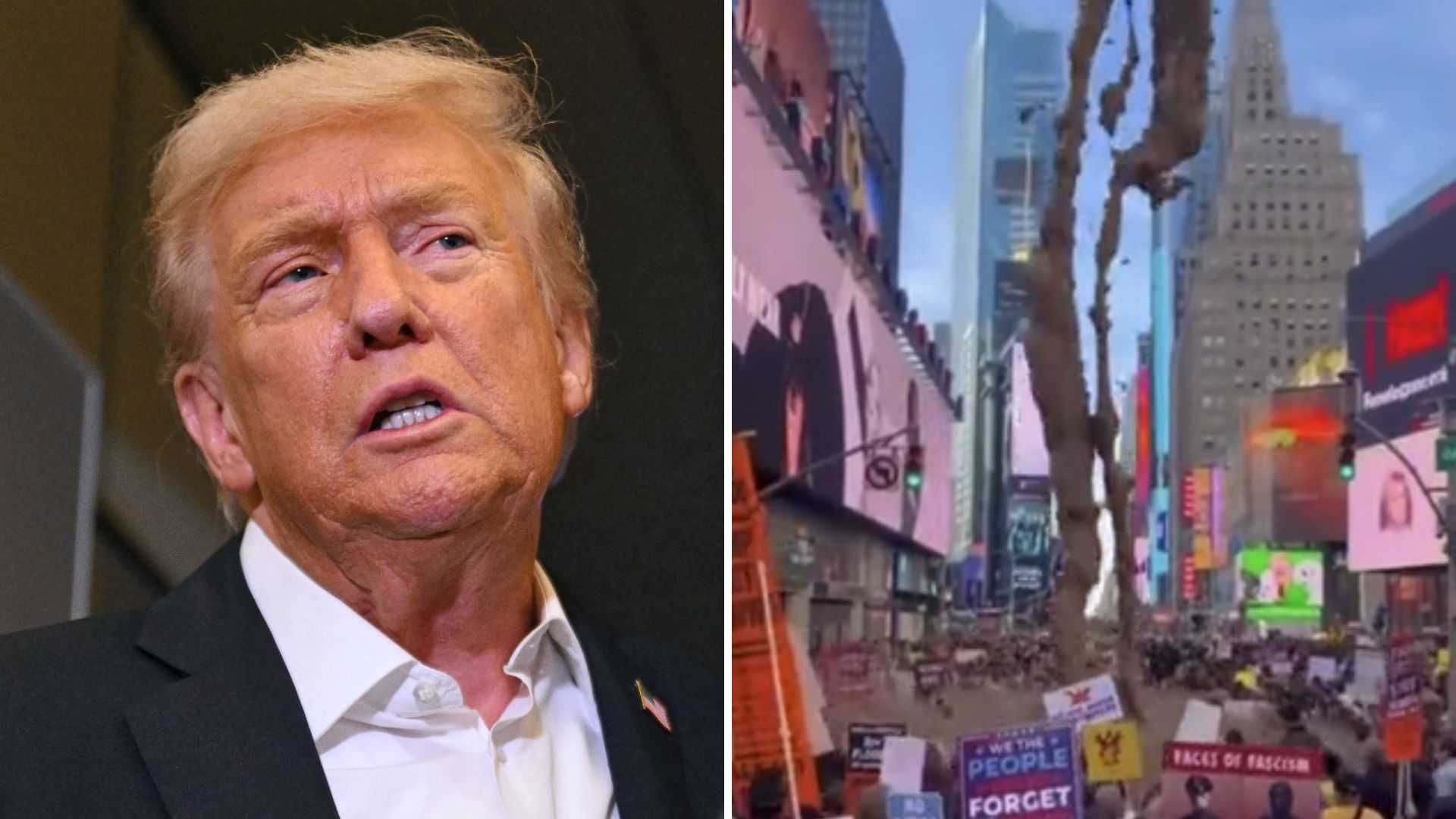 Trump jette des excréments sur la tête de manifestants dans une vidéo IA aussi dérangée que surréaliste