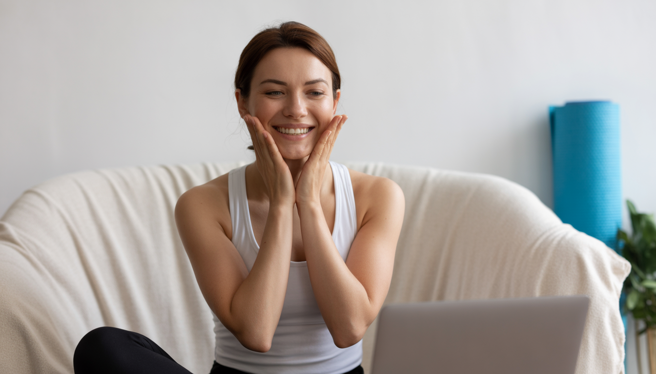 6. Pratique le yoga du visage