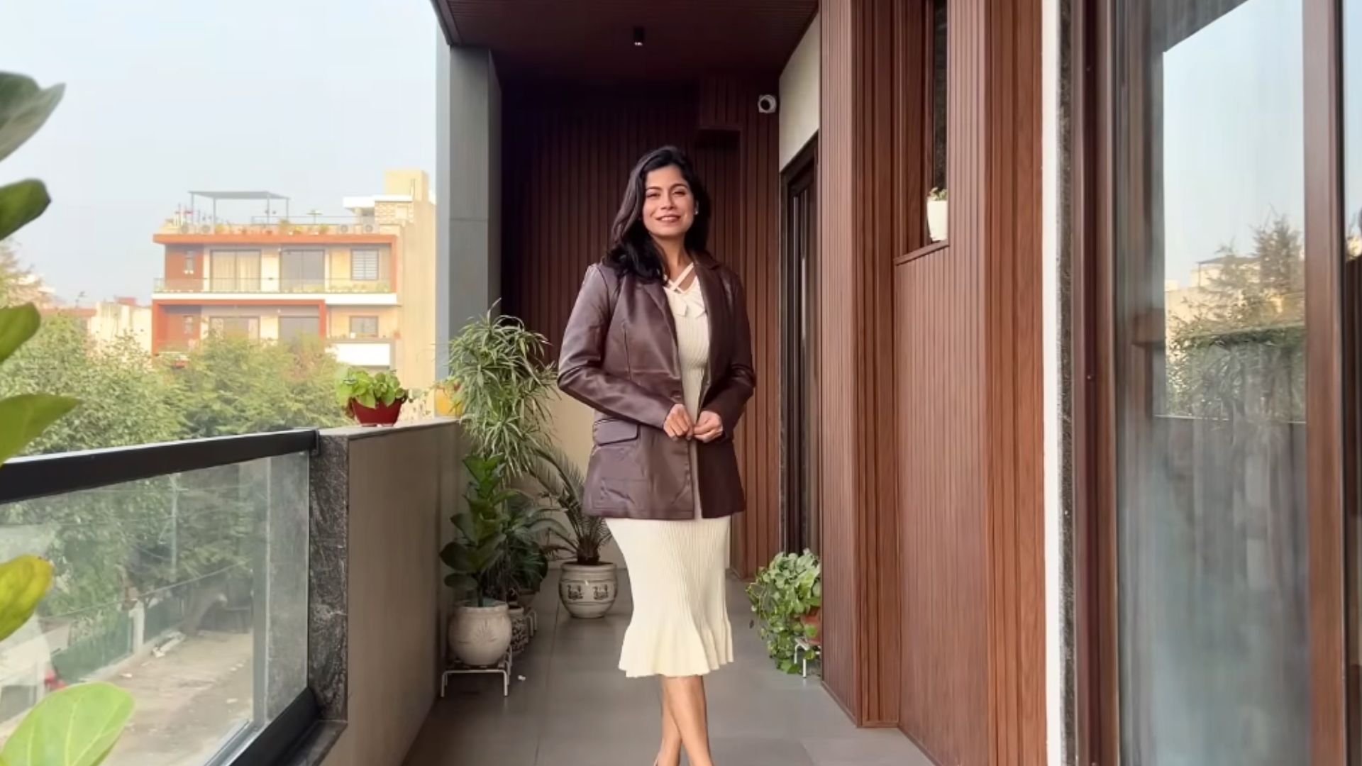 8. Blazer imperméable sur tricot Co-Ord