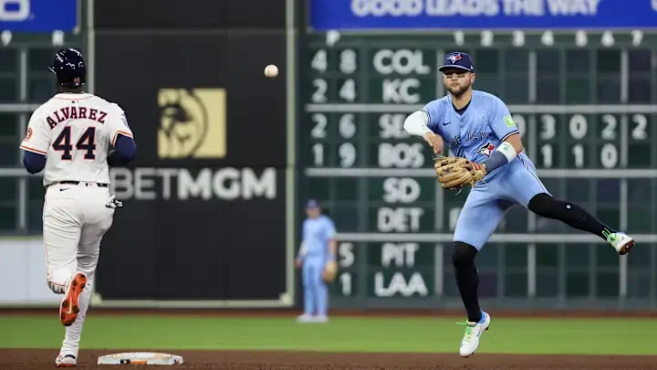 Bo Bichette took rollers at second base yesterday