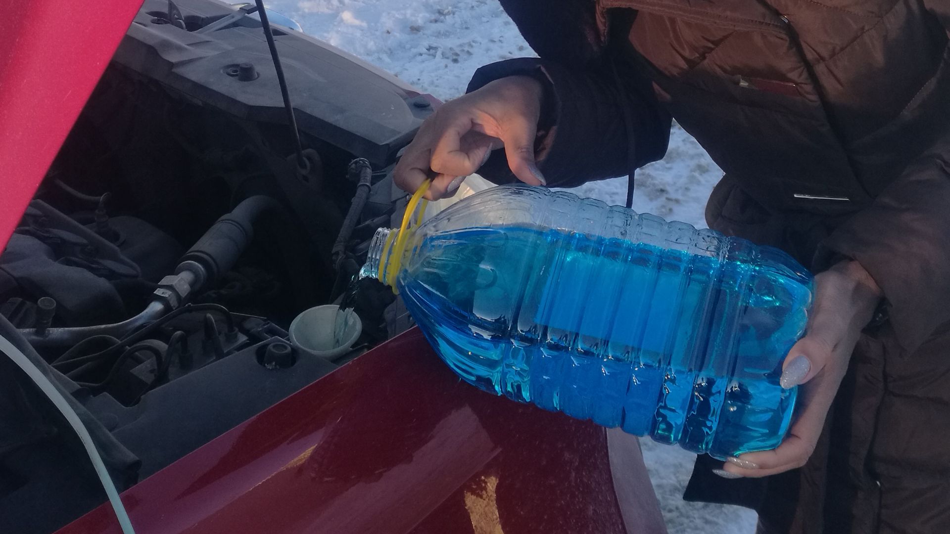 4. Conserver des réserves de liquide lave-glace