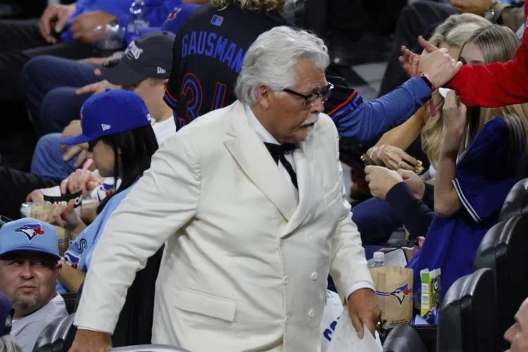 Here’s why Colonel Sanders was behind home plate at the Rogers Centre