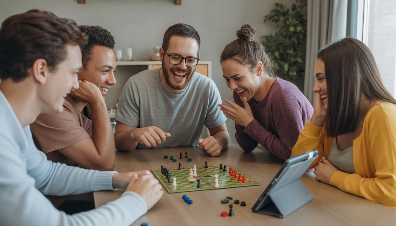 13. Organise une partie de jeux de société