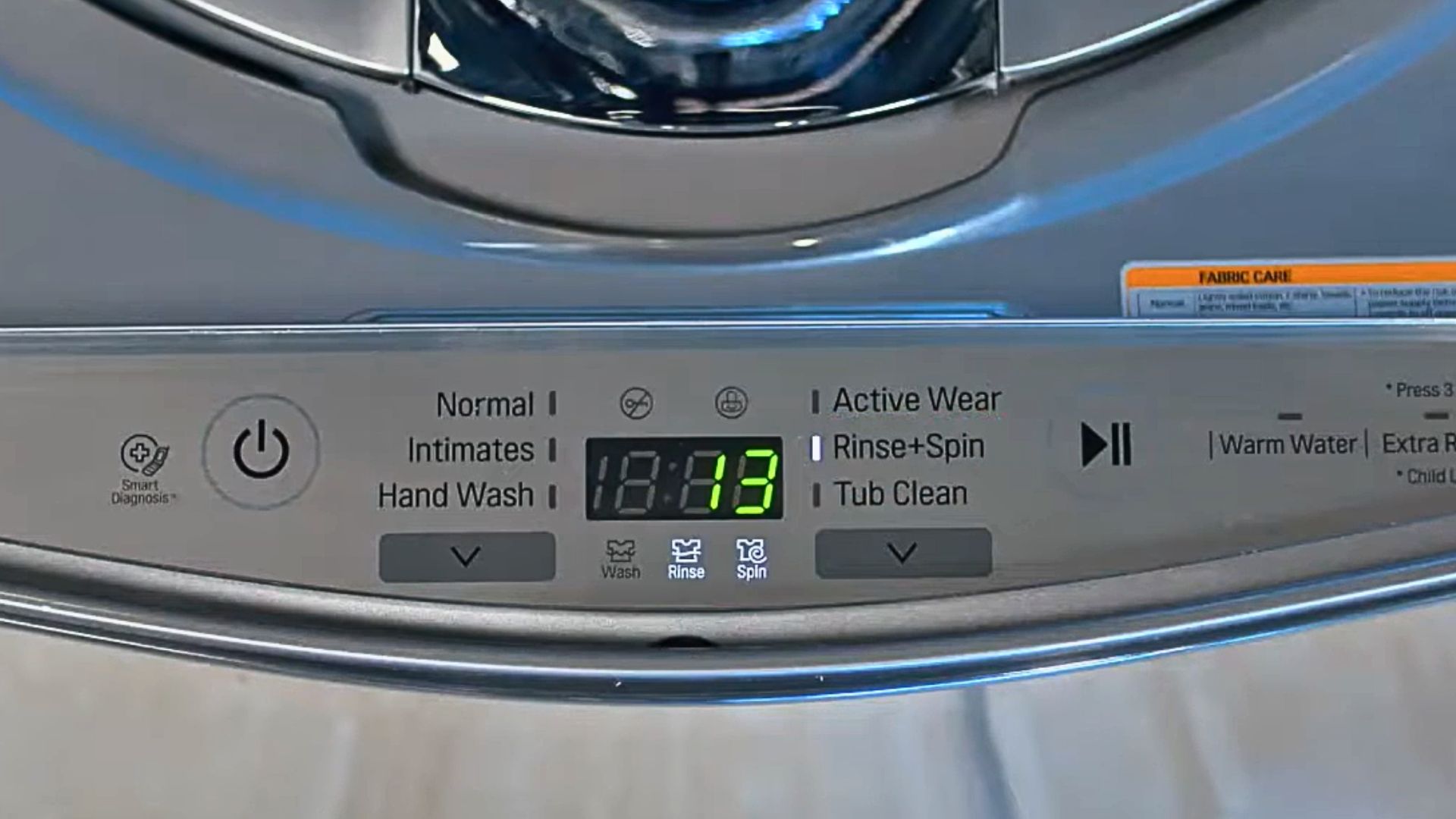 6. Mauvaise sélection du cycle de lavage