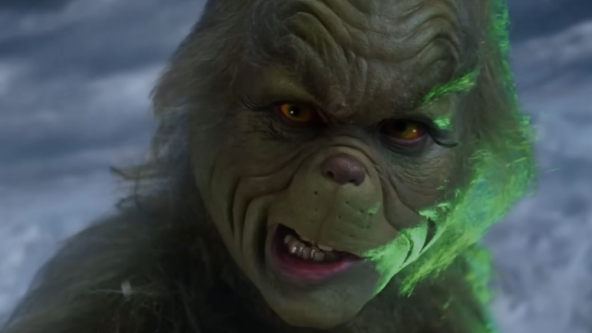 1. Jim Carrey dans le rôle du Grinch dans Comment le Grinch a volé Noël