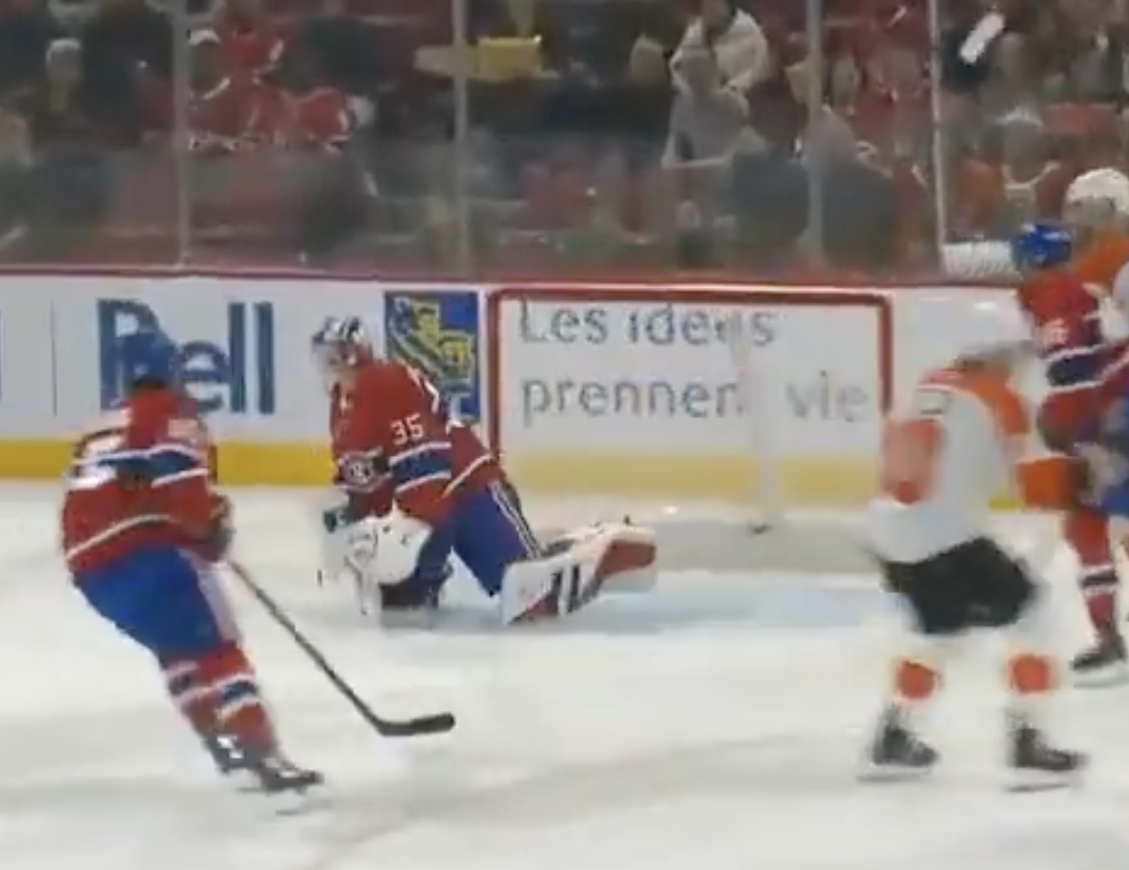 3 goals on 5 shots (in front of Team Canada bosses): Montembeault off to a rocky start