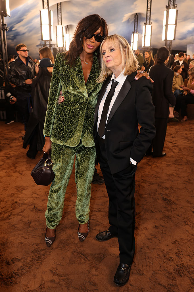 Naomi Campbell and Twiggy