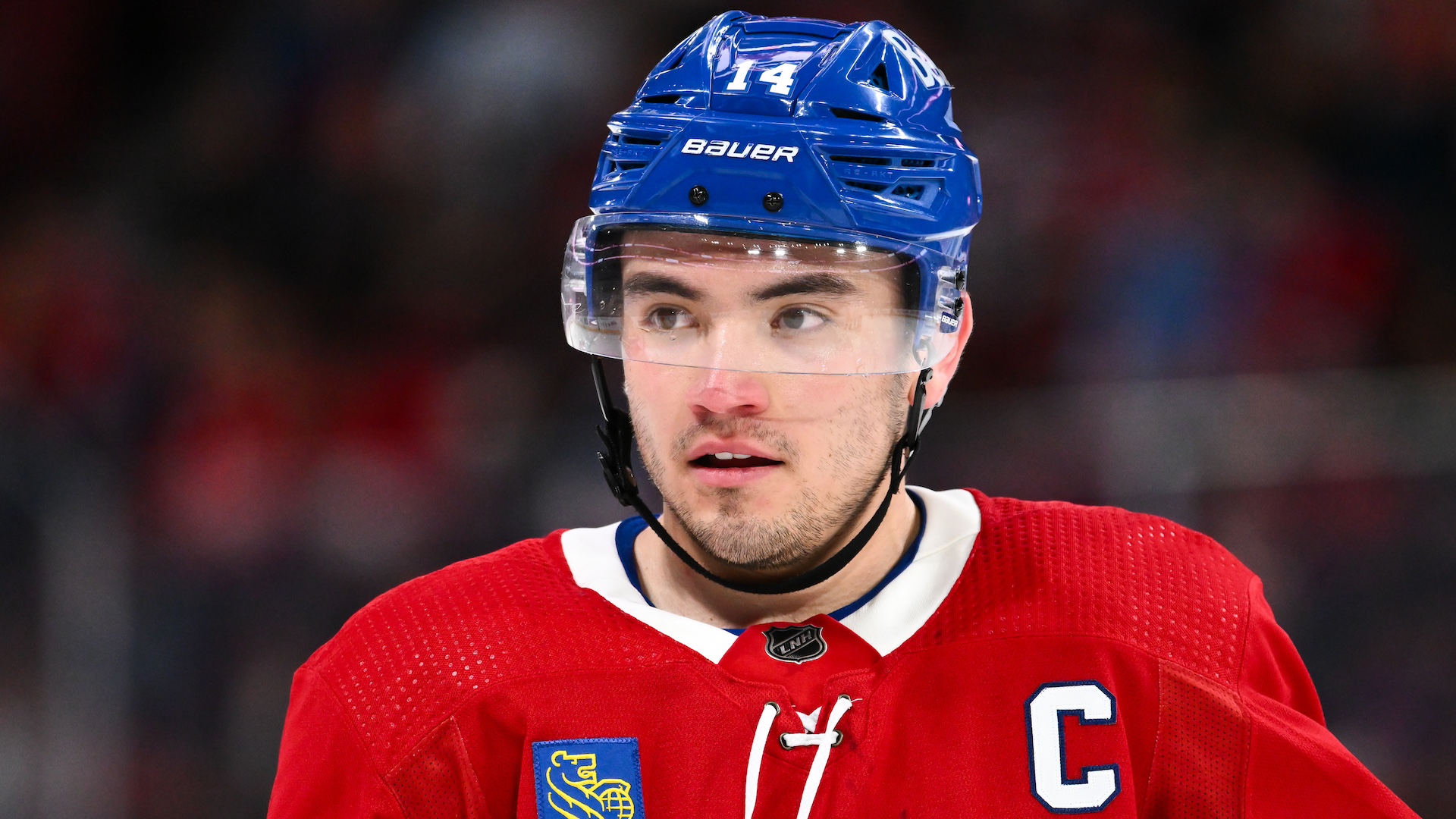 Nick Suzuki seemed to be playing injured yesterday: His streak of games with at least one point is dead