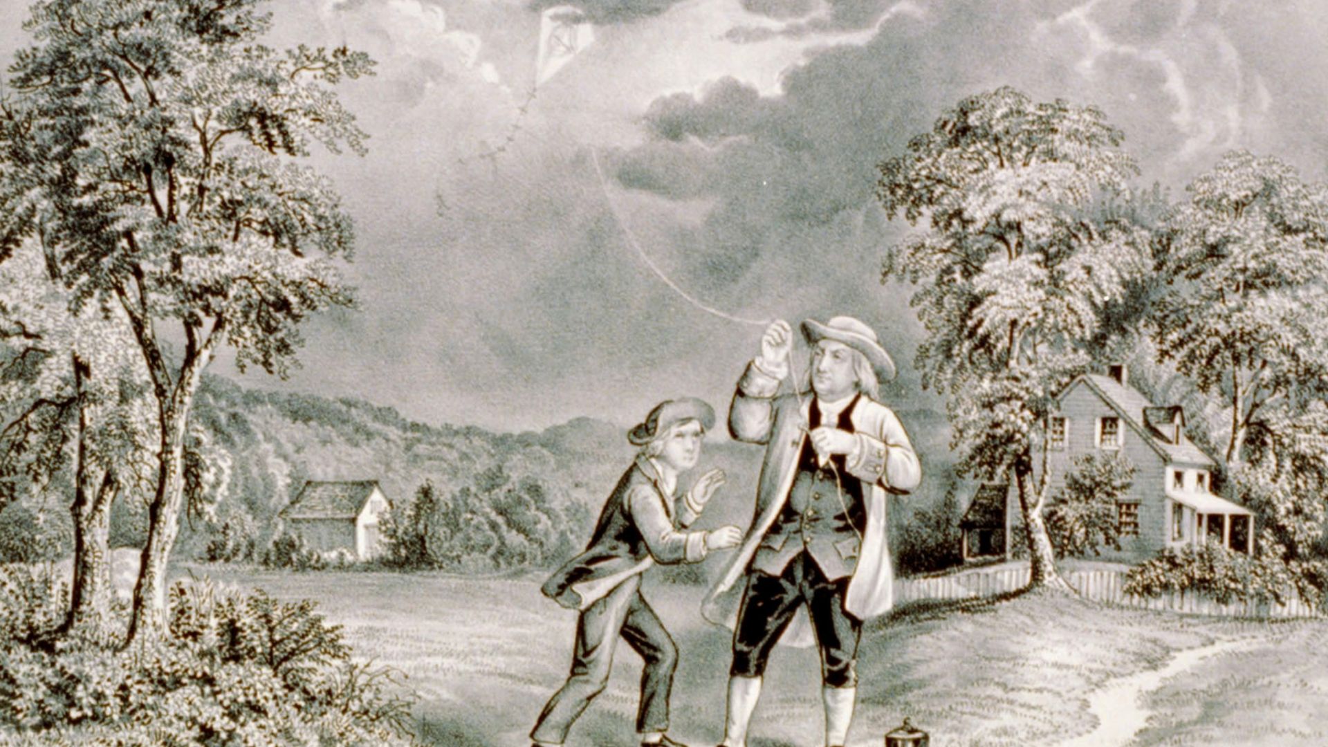 2. L'expérience du cerf-volant de Benjamin Franklin a permis de découvrir l'électricité