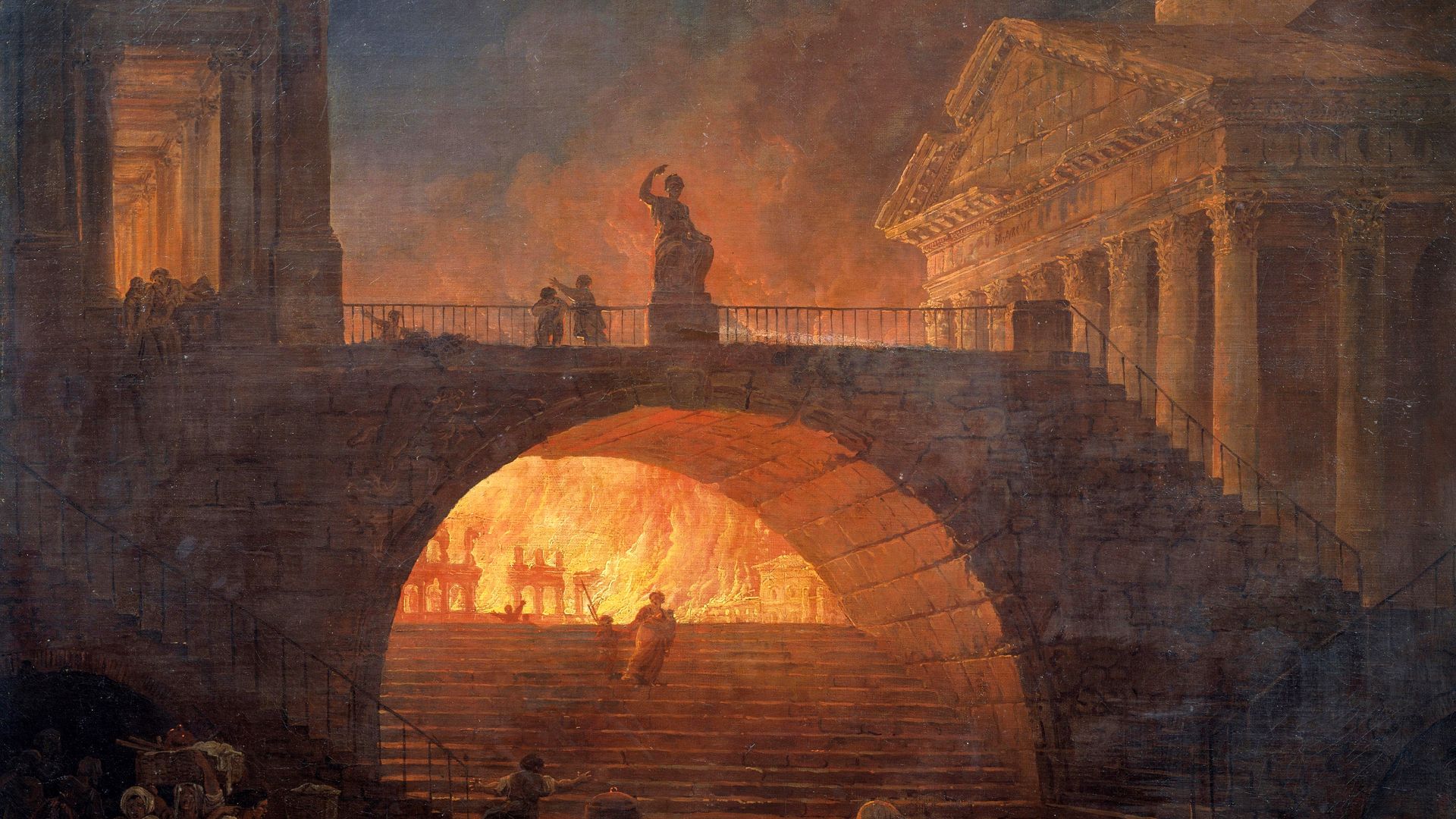 5. Néron a joué au violon pendant que Rome brûlait