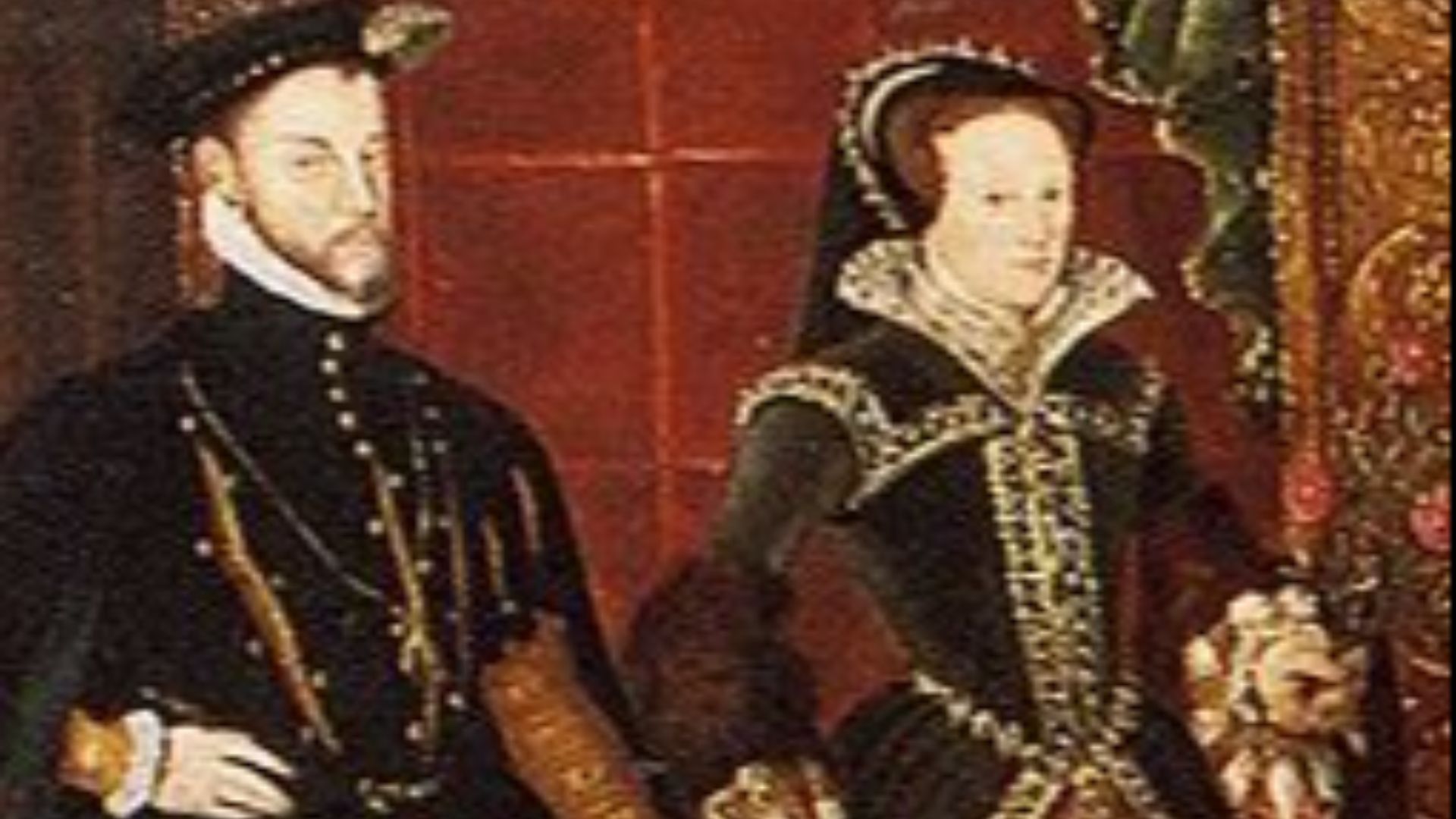 13. Le roi Philippe II d'Espagne et la reine Marie I d'Angleterre