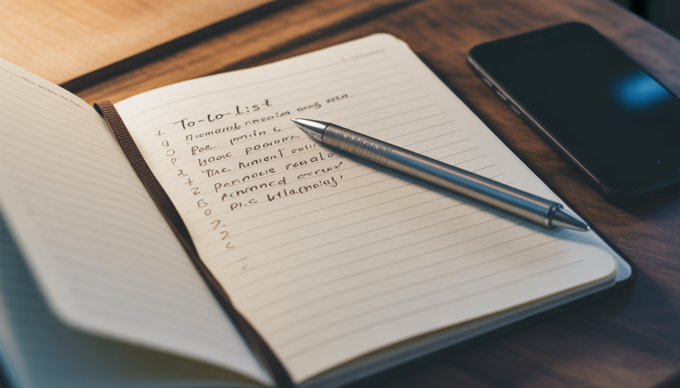 10. Organise ta to-do list du matin