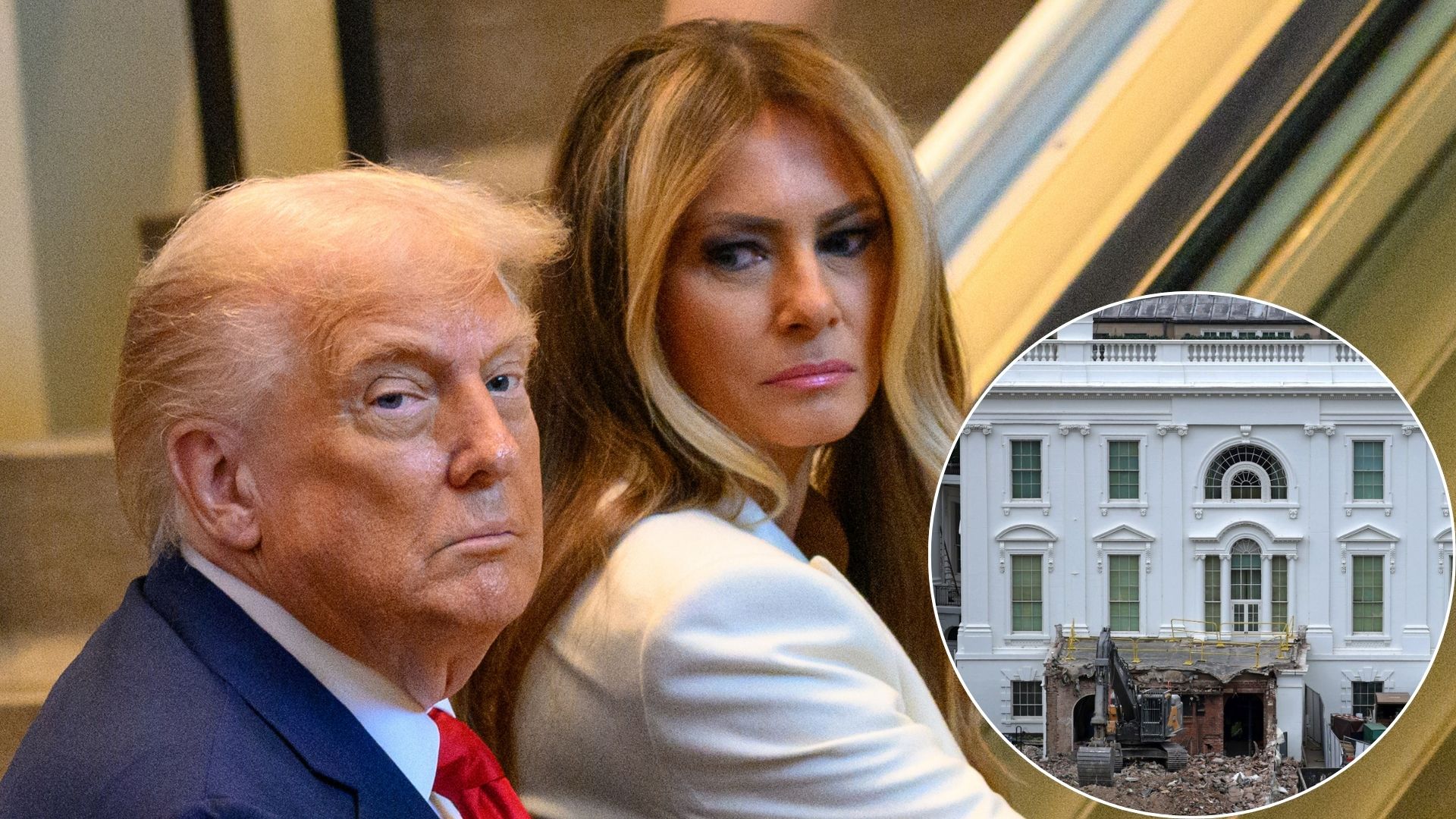 Melania Trump n’était « pas chaude » à l’idée de démolir une partie de la Maison-Blanche