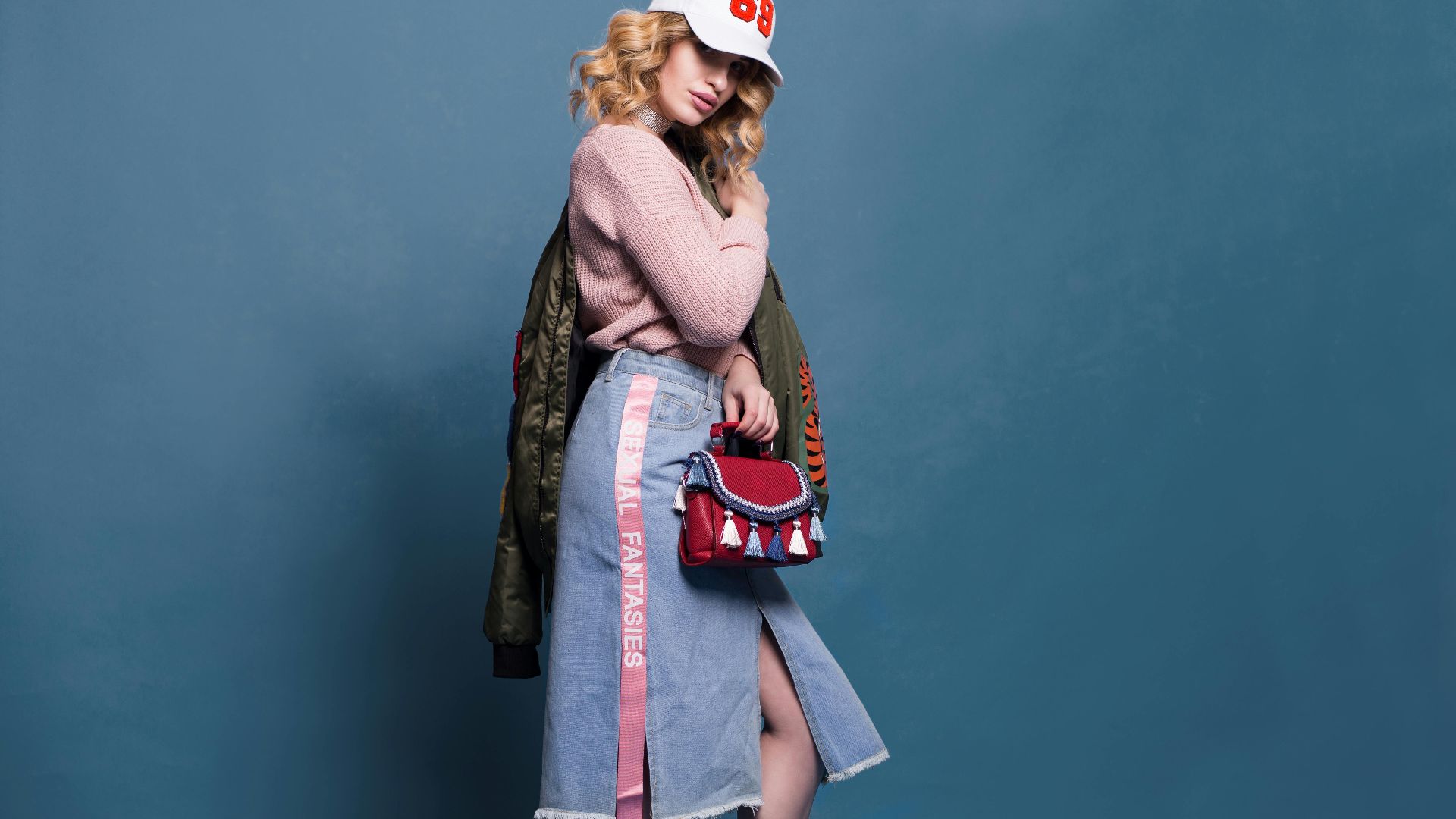 10. Jupe en jean longueur genou A-Line