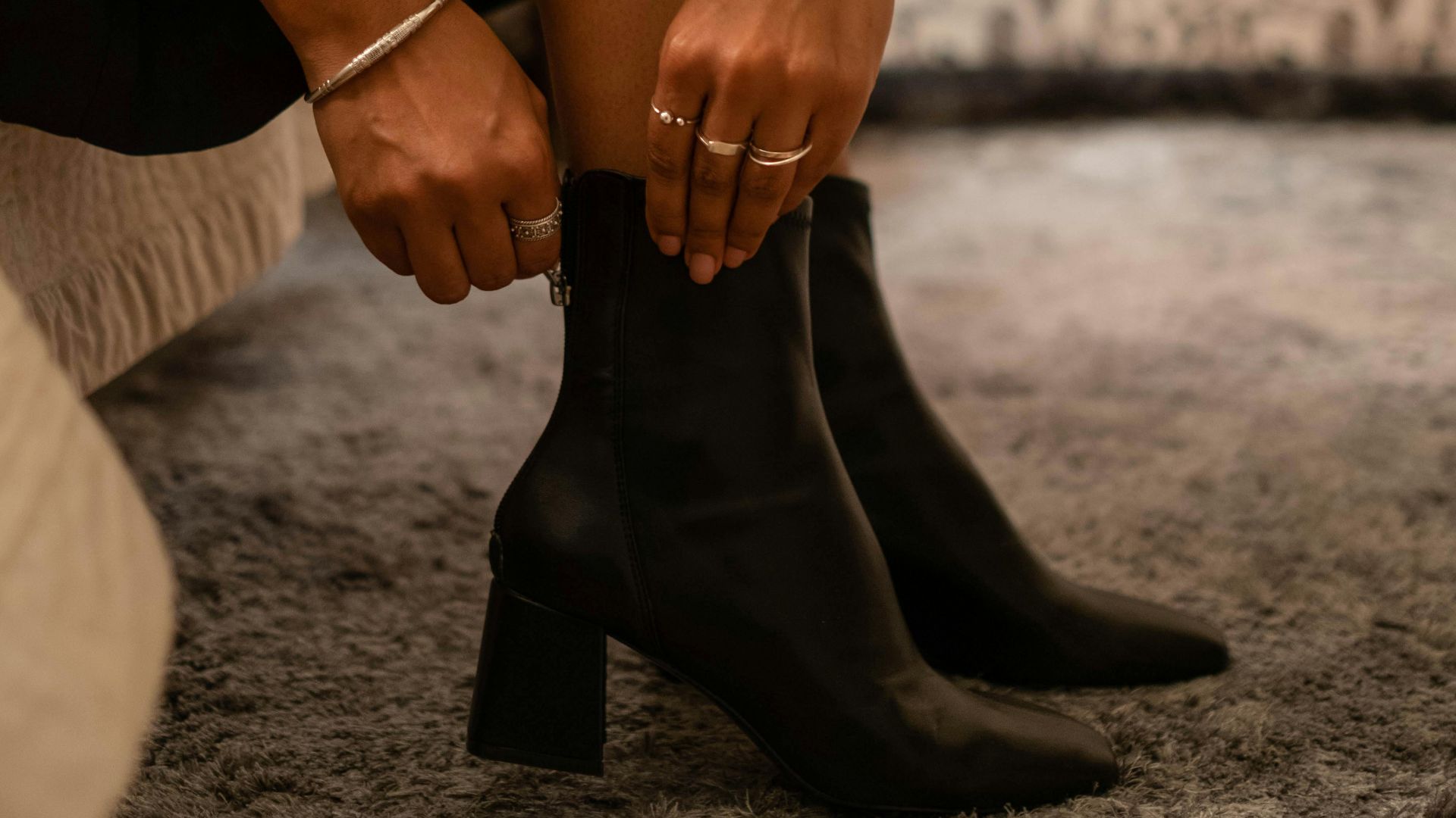 15. Bottines confortables à talons hauts