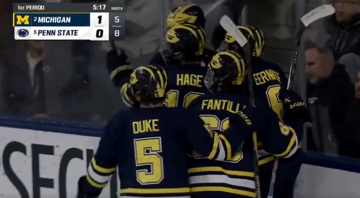 Two points for Michael Hage in crushing win over Penn State