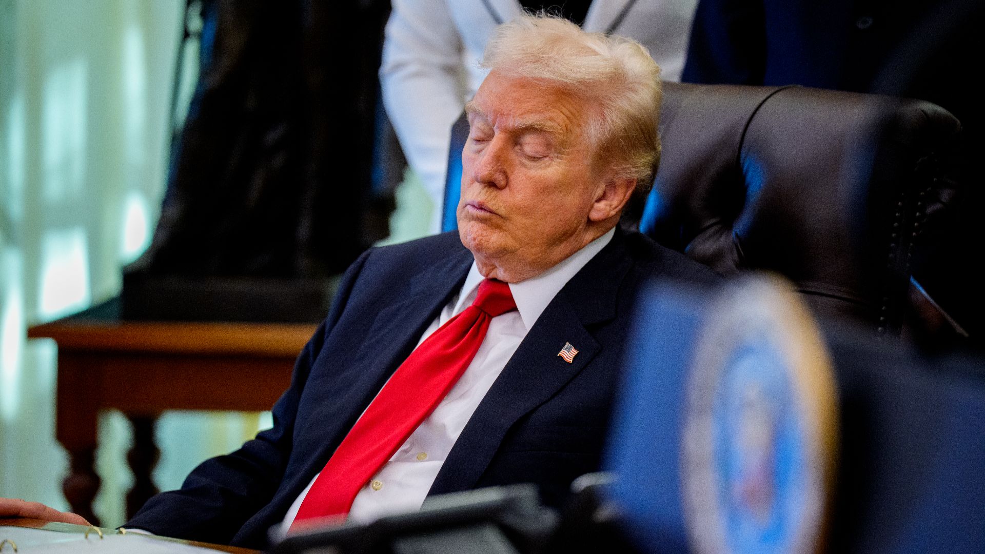 Un président à l'air très endormi