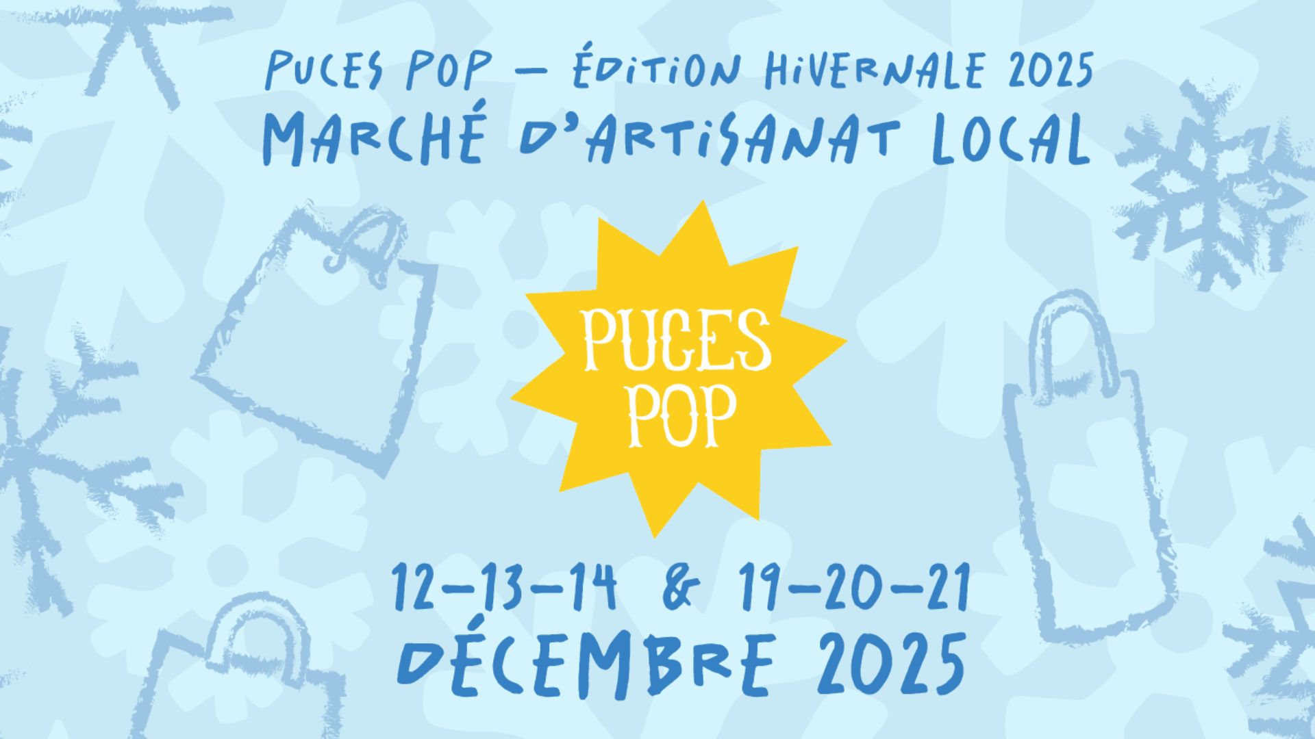 Le marché Puces POP revient le temps de deux weekend