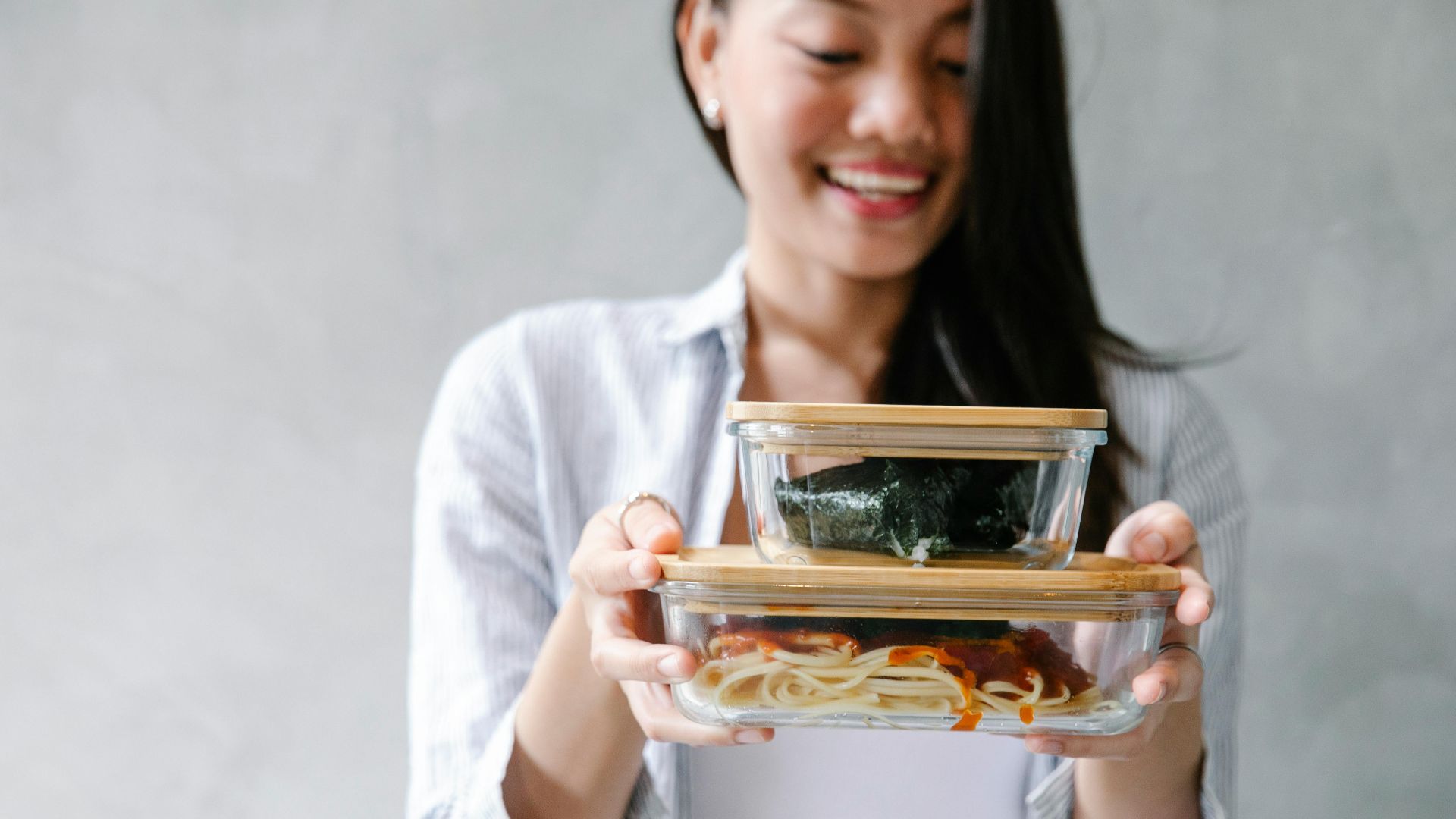 9. Ensemble de récipients en verre réutilisables pour la préparation des repas