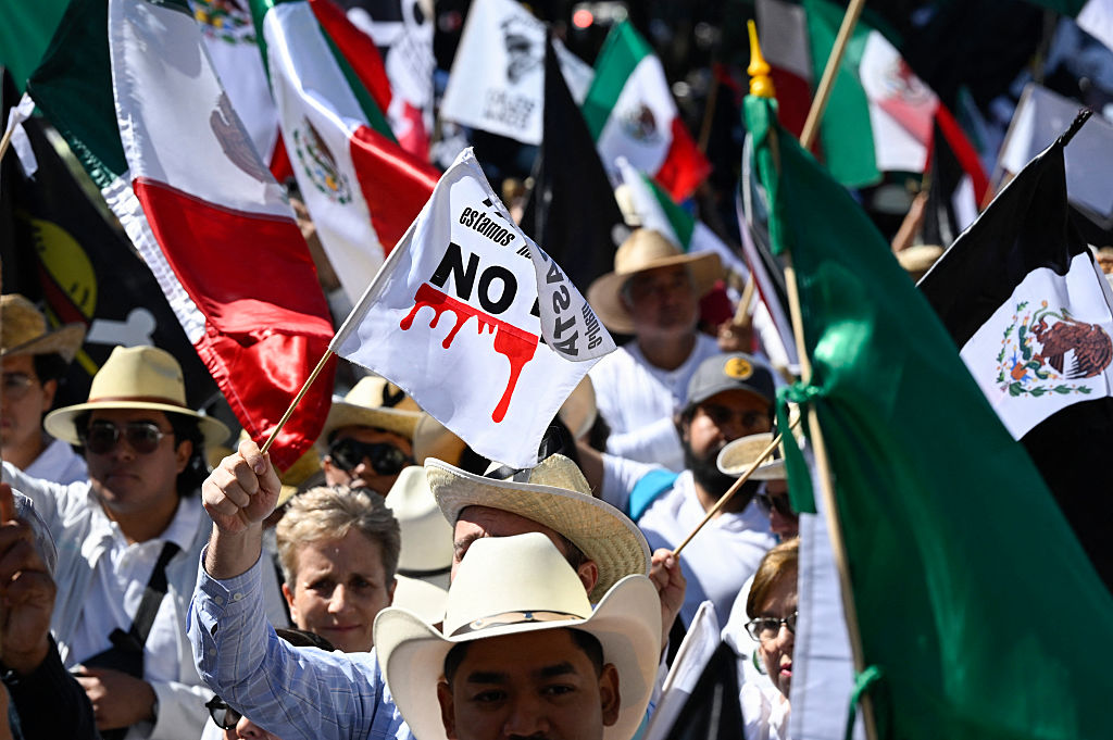 Thousands protested cartels and government in Mexico