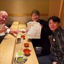 Yoshinobu Yamamoto and Munetaka Murakami dined together
