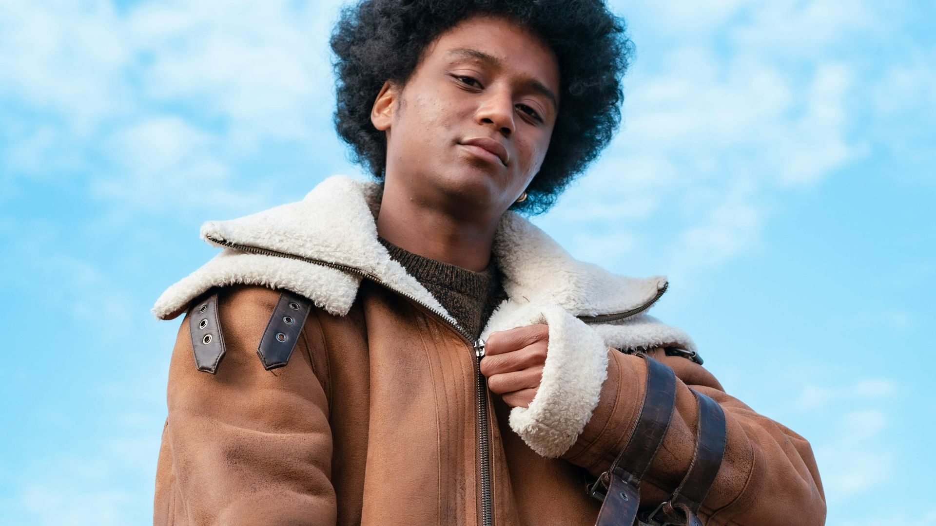 19. Veste en shearling