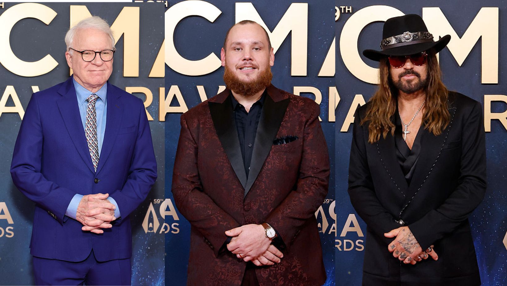 Steve Martin Luke Combs Et Billy Ray Cyrus Aux CMA Awards Steve Martin Luke Combs Et Billy Ray Cyrus Aux CMA Awards