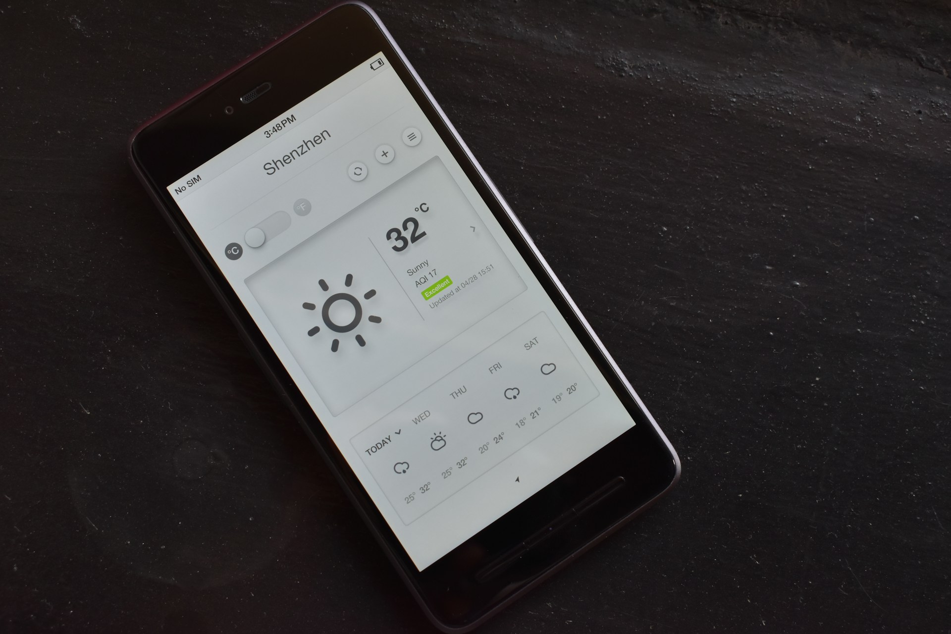 Connected weather station