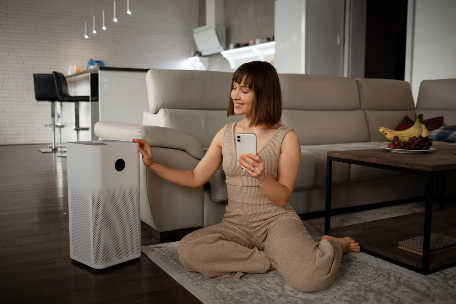 Connected air purifier