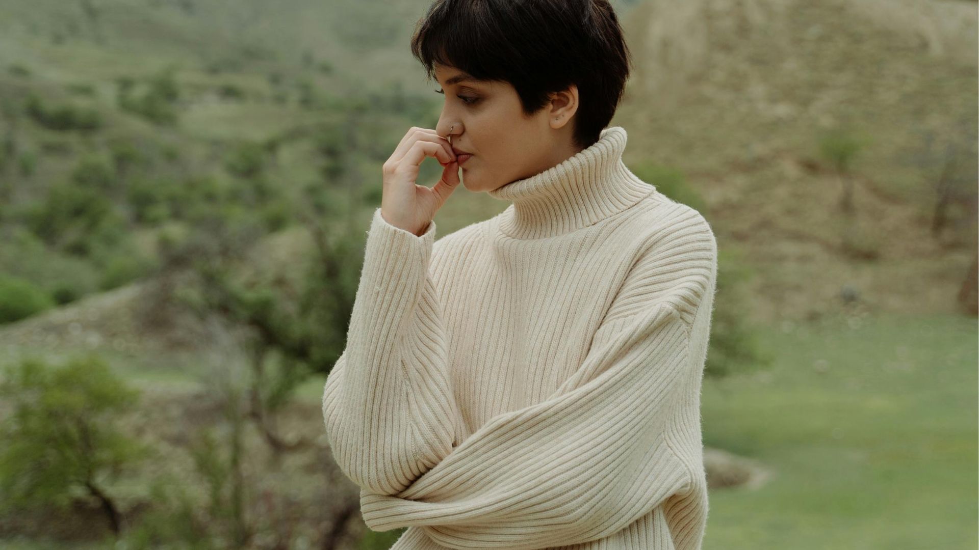 6. Pull en tricot à col roulé