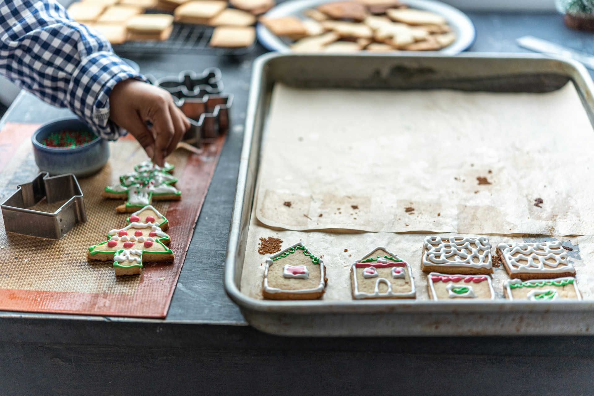 3. Preparing Christmas cookies