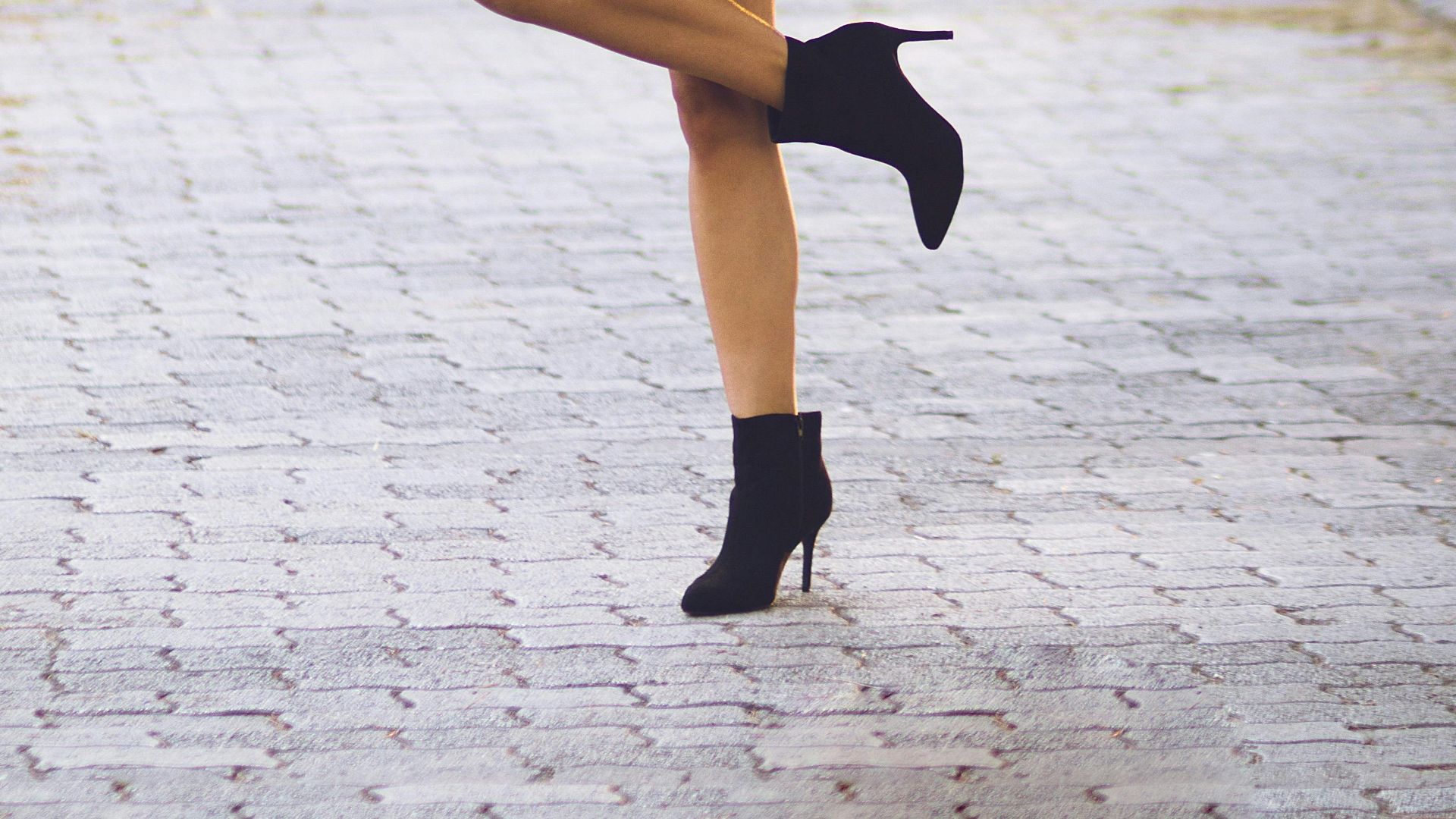 14. Bottines en velours