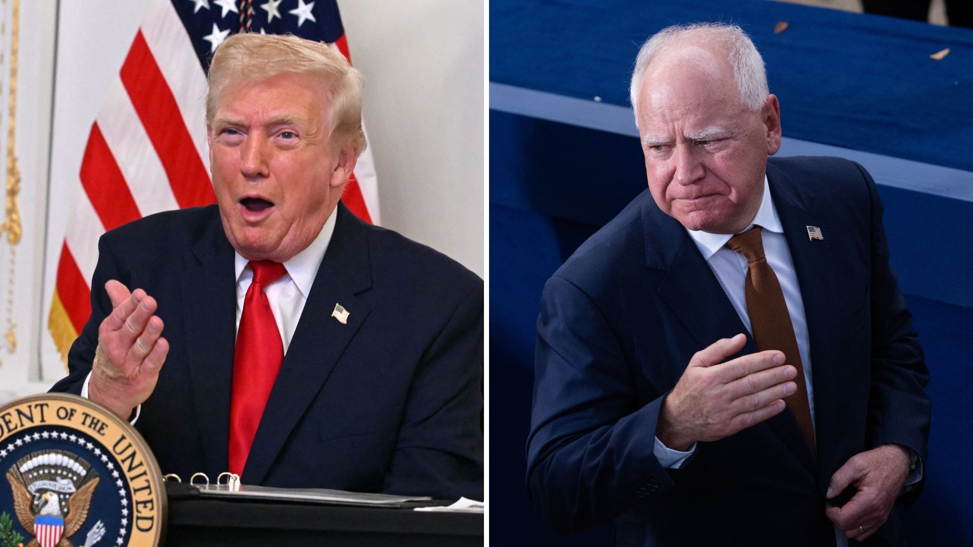 Trump traite Walz de « retardé »