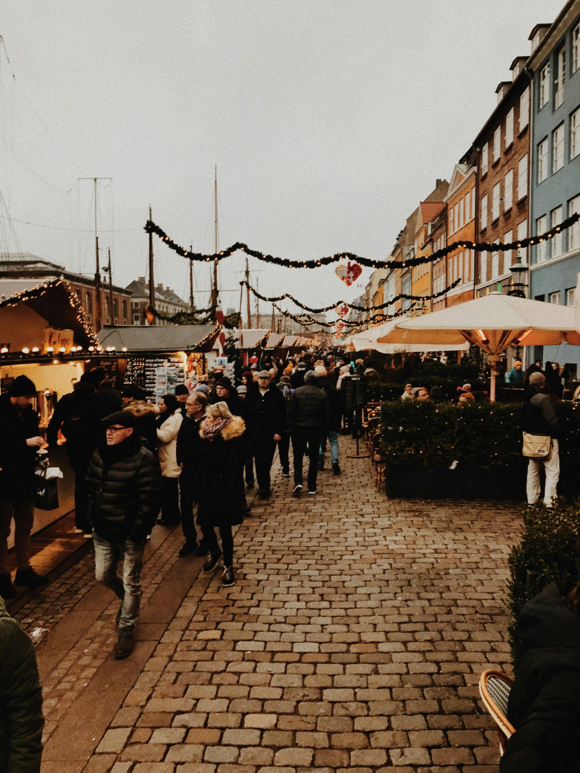 The Christmas market in Copenhagen, Denmark