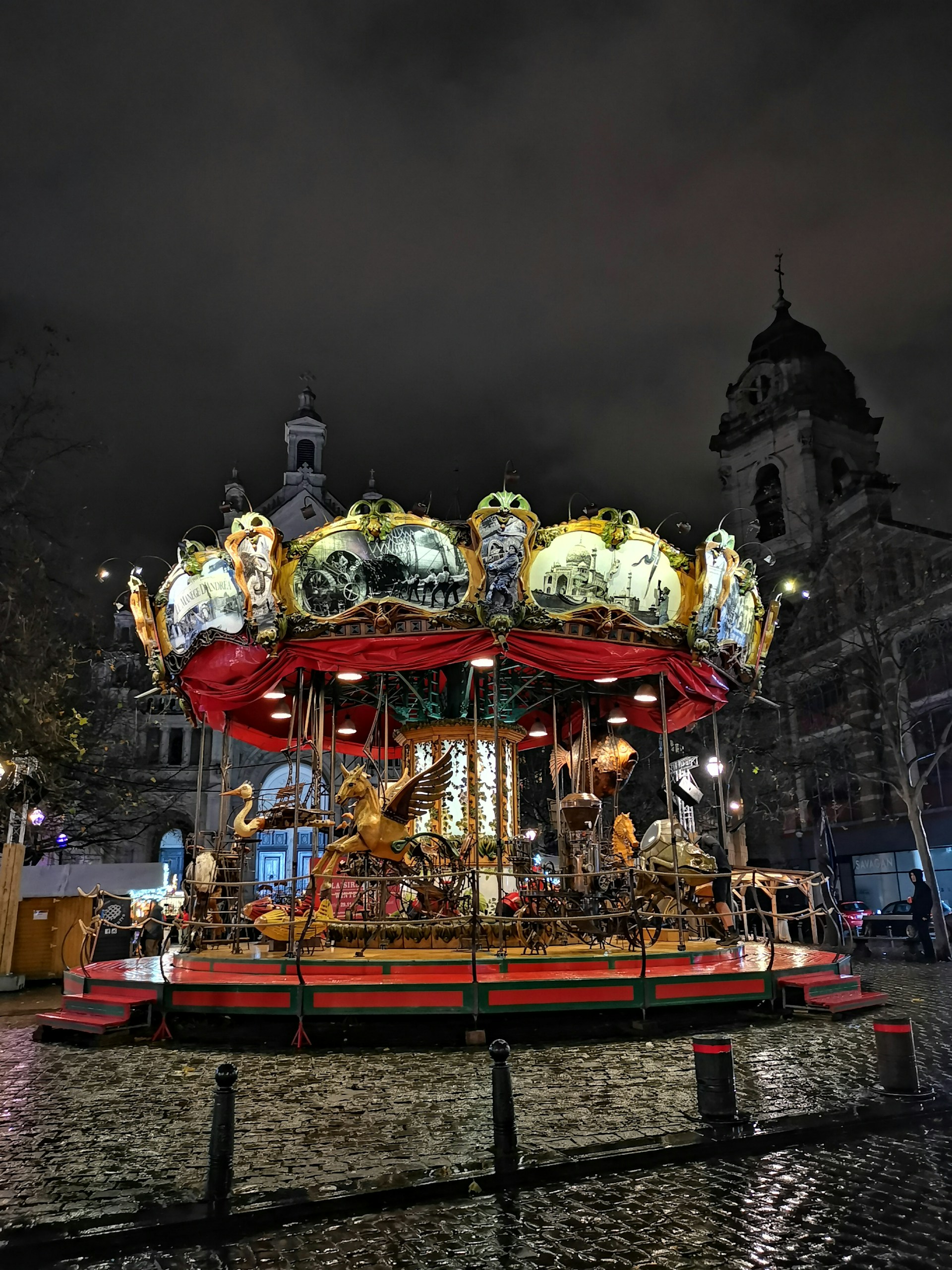 Christmas market in Brussels, Belgium